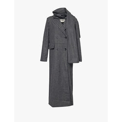 Womens 4Th & Reckless Melia pinstripe double-breasted woven coat