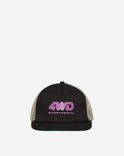 4 Worth Doing Off Road Trucker Hat Black