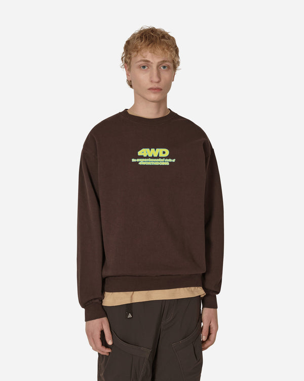 4 Worth Doing Experimental Studio Crewneck Sweatshirt Brown