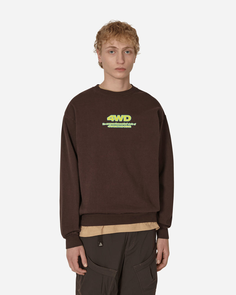 4 Worth Doing Experimental Studio Crewneck Sweatshirt Brown