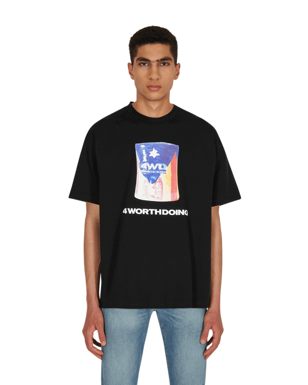 4 Worth Doing The Ceramic Flag T-Shirt Black