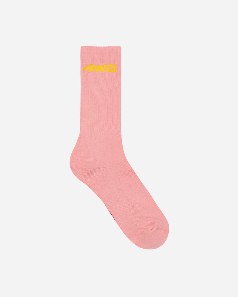 4 Worth Doing Logo Socks Pink