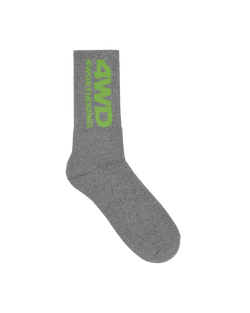 4 Worth Doing Logo Socks Grey