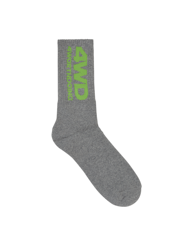 4 Worth Doing Logo Socks Grey