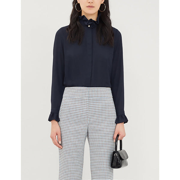 Claudie Pierlot Long-sleeved crepe blouse