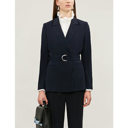  Claudie Pierlot Buckled regular-fit crepe blazer