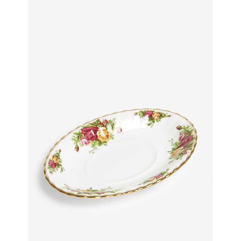 Royal Albert Old Country Roses sauce boat stand