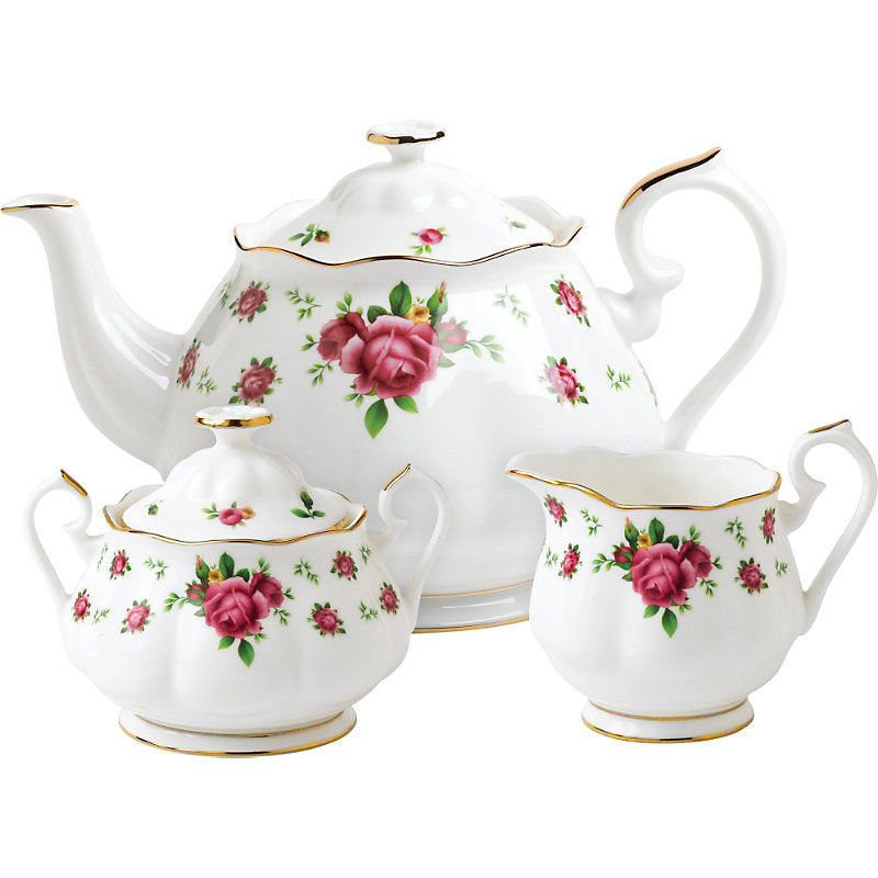 Royal Albert New Country Roses three-piece tea set