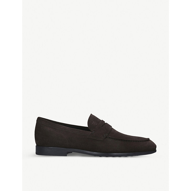  Tods Gomma suede penny loafers