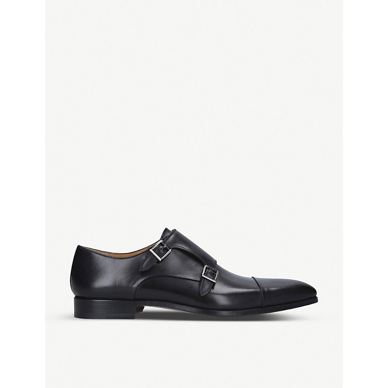 Magnanni Double monk strap leather shoes