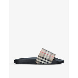  Burberry Furley checked sliders