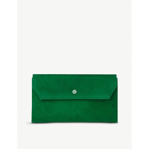 Lk Bennett Dora suede clutch bag