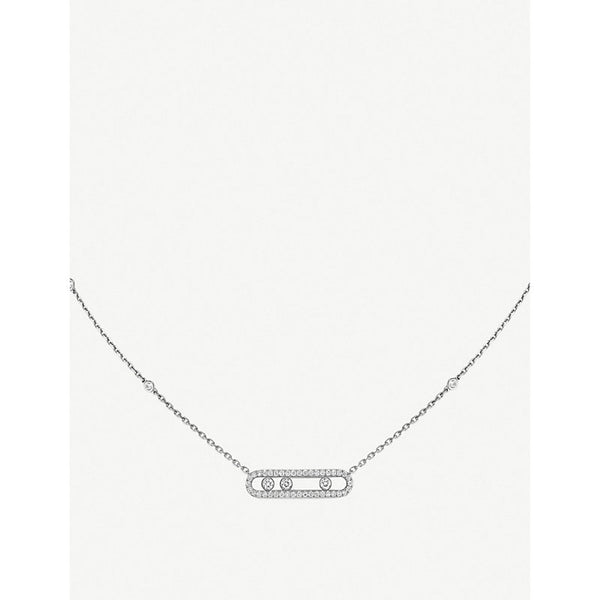 Messika Baby Move Pavé 18ct white-gold and diamond necklace