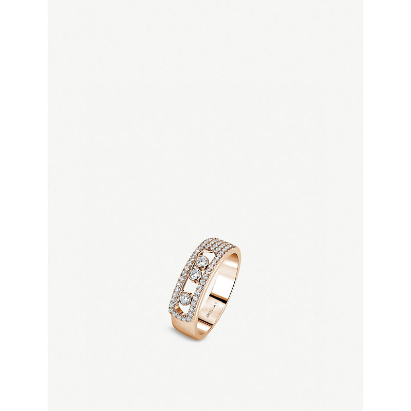 Messika Move Noa 18ct pink-gold and diamond ring