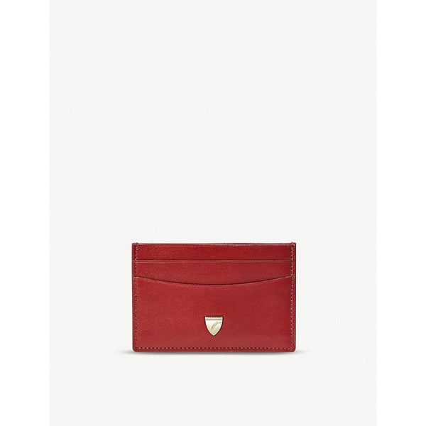  Aspinal Of London Logo-embellished leather card holder