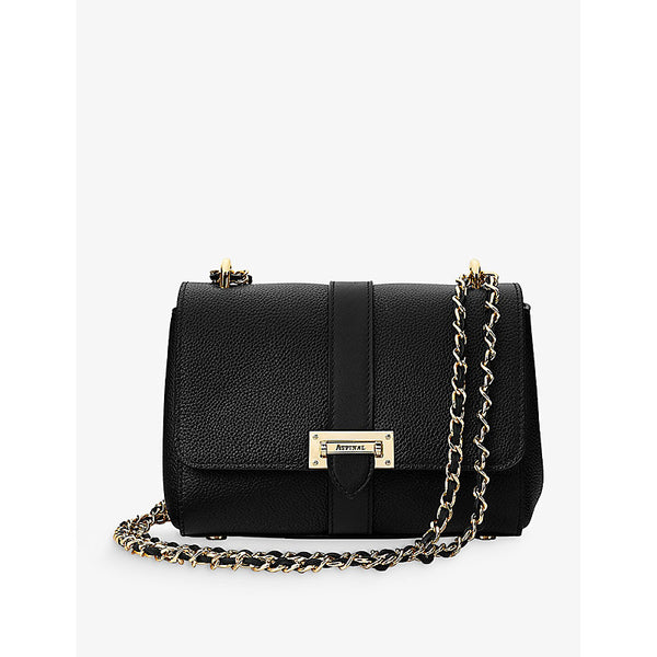 Aspinal Of London Lottie grained-leather shoulder bag