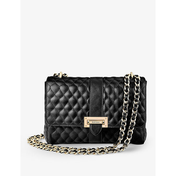 Aspinal Of London Lottie large quilted leather shoulder bag