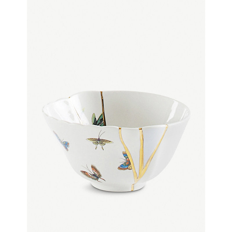 Seletti Kintsugi N2 porcelain and 24ct gold bowl 15.2cm