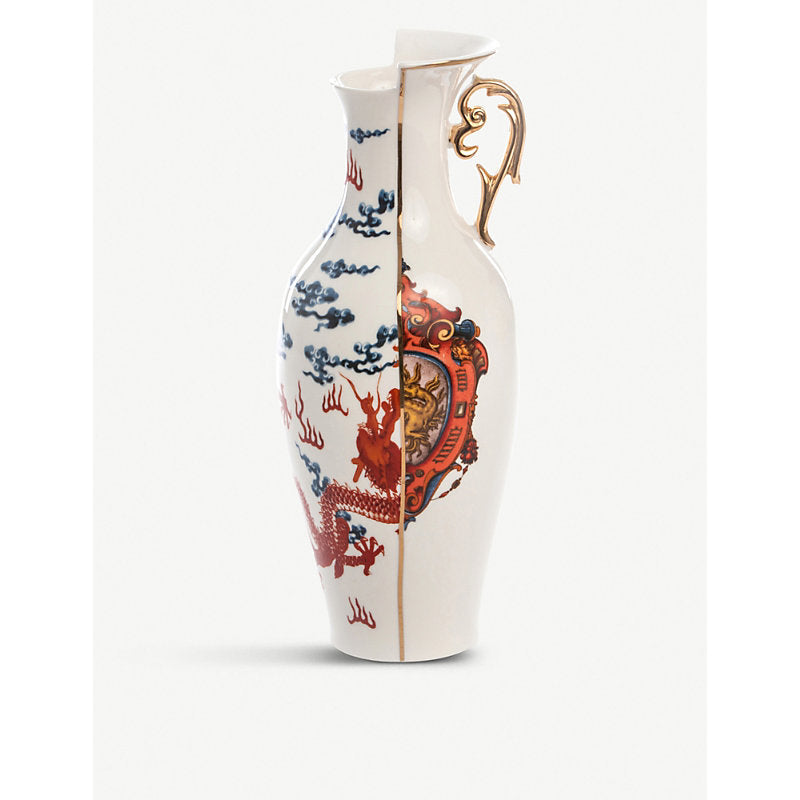 Seletti Hybrid Adelma bone china porcelain vase 32.5cm