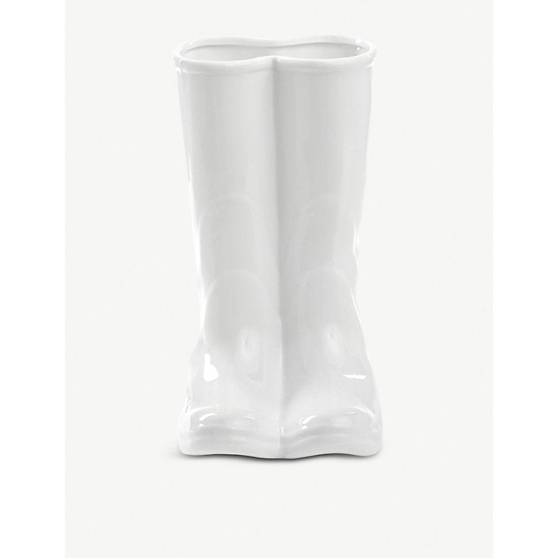 Seletti Porcelain rain boots umbrella stand 36cm