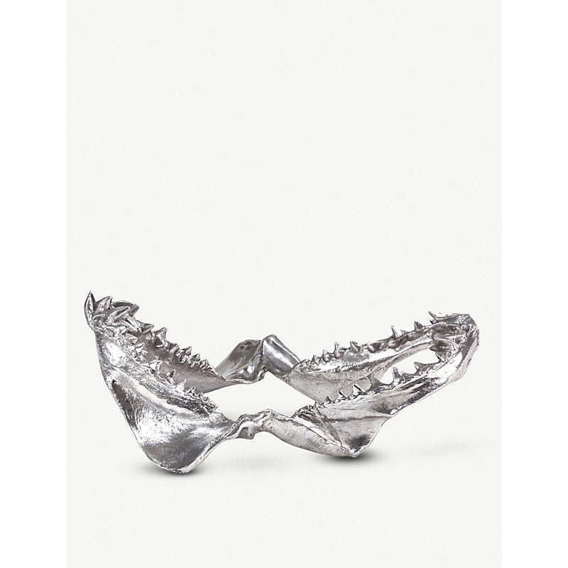 Seletti Wunderkammer aluminium shark jaw ornament 31cm