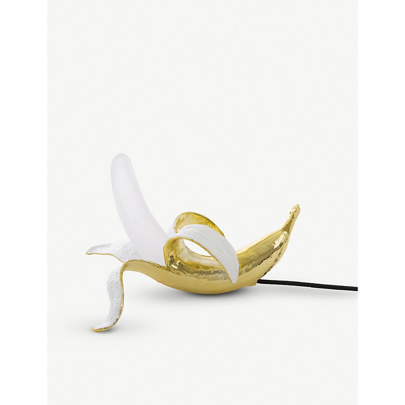 Seletti Dewey banana resin and glass lamp