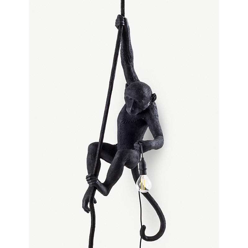 Seletti Hanging monkey resin outdoor lamp 80cm