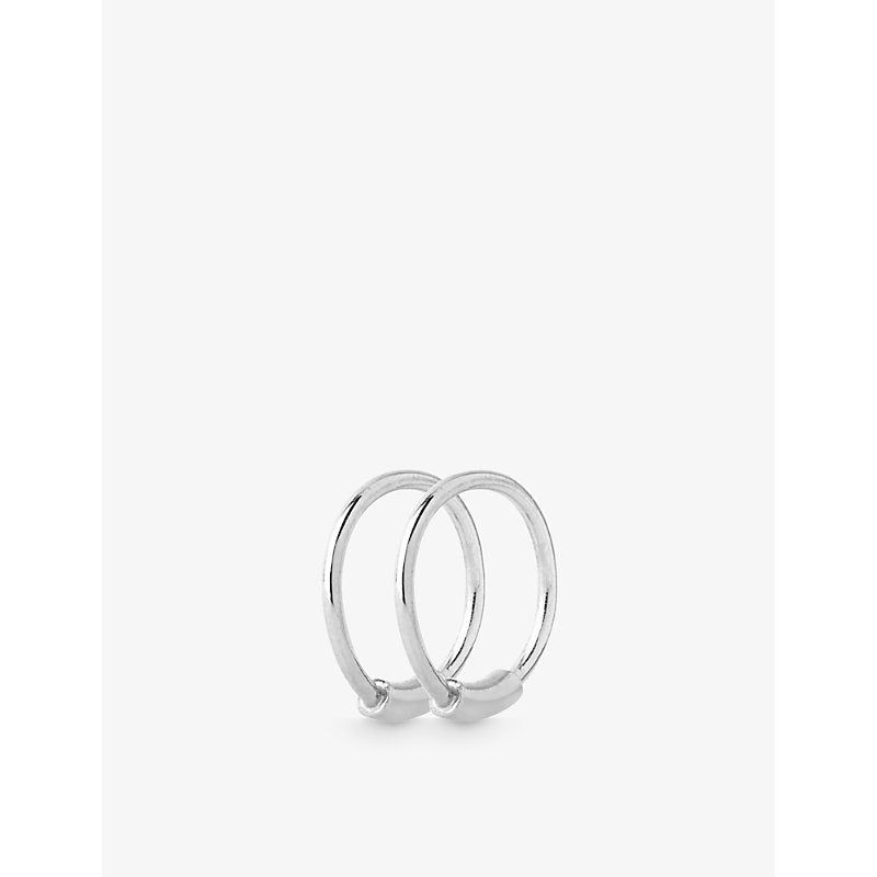  Maria Black Basic 8 sterling-silver hoop earrings