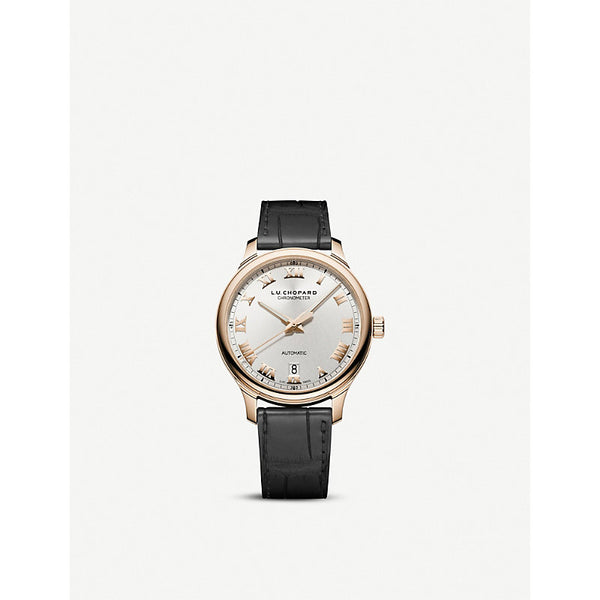 Chopard L.U.C 1937 Classic 18ct rose-gold and alligator-embossed leather watch