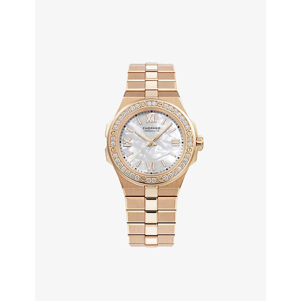 Chopard Alpine Eagle 18ct rose-gold and diamond small watch