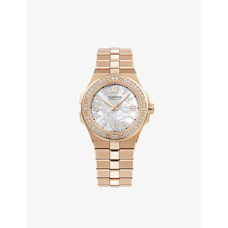 Chopard Alpine Eagle 18ct rose-gold and diamond small watch