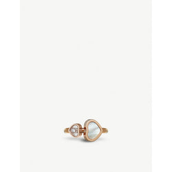 Chopard Happy Hearts 18c rose-gold and mother-of-pearl ring