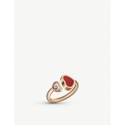 Chopard Happy Hearts 18c rose-gold ring