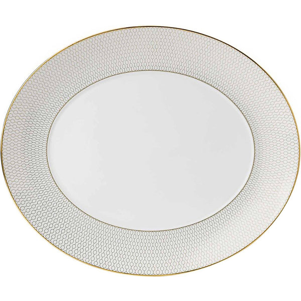 Wedgwood Gio Gold oval platter 33cm