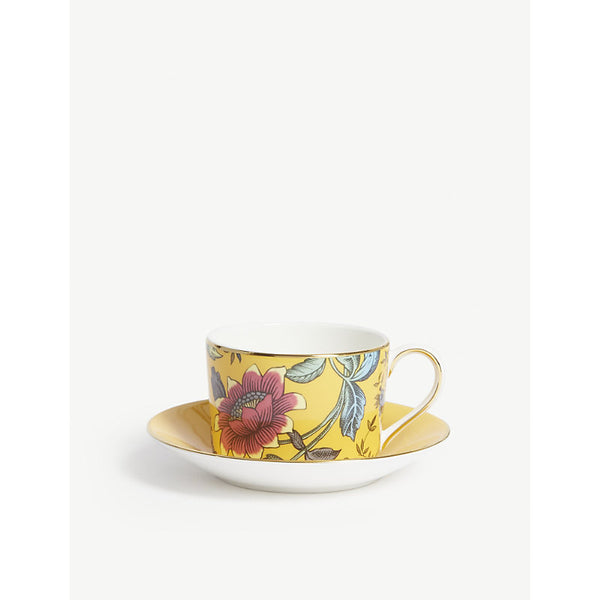 Wedgwood Wonderlust Yellow Tonquin teacup and saucer