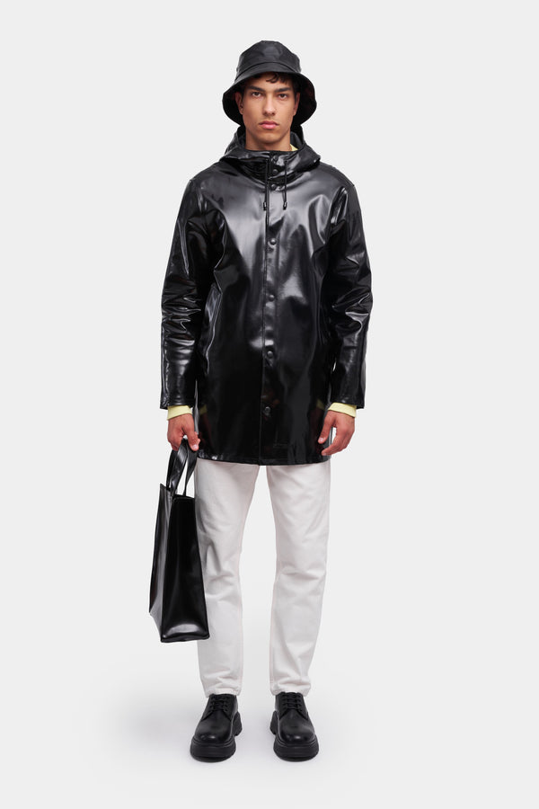 Stutterheim Stockholm Opal Raincoat Black