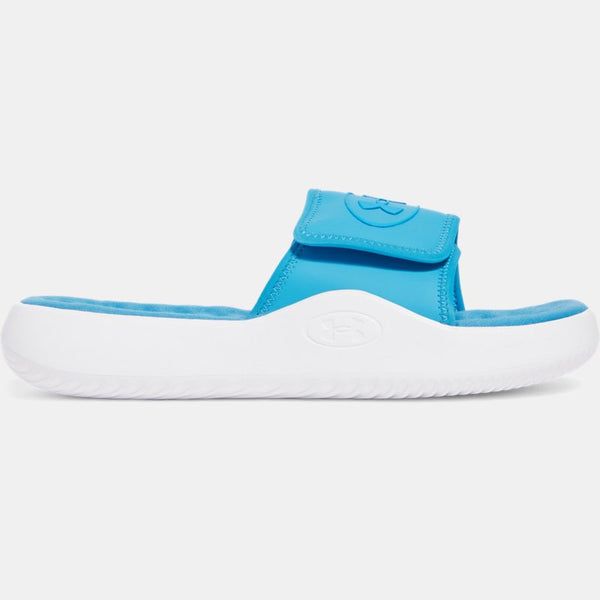 Under Armour Ignite Pro Slides Ether Blue White Electric Blue