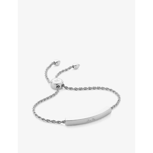 Monica Vinader Linear sterling silver friendship bracelet