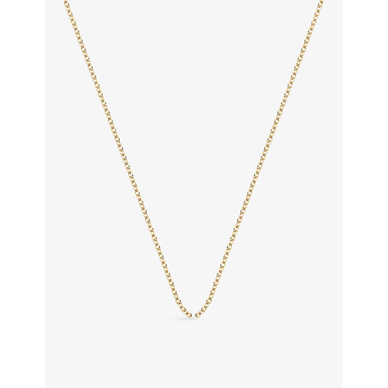 Monica Vinader 18ct yellow-gold plated rolo neck chain