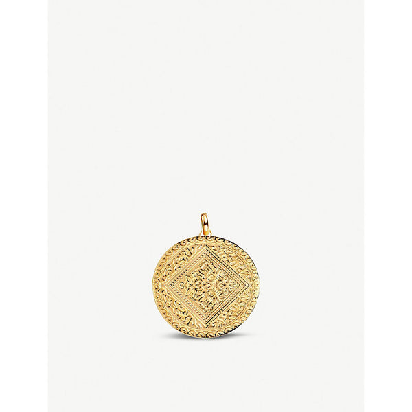 Monica Vinader Marie 18ct yellow-gold vermeil mini pendant