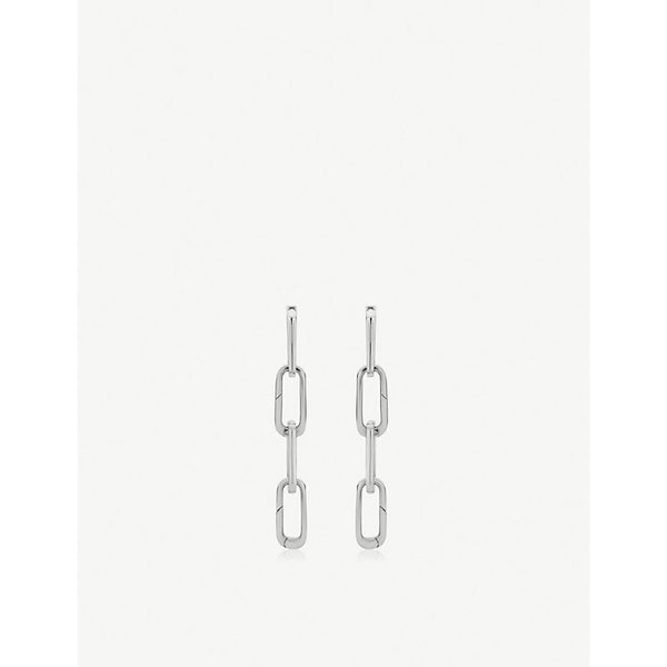 Monica Vinader Alta Capture Charm Cocktail sterling silver link earrings