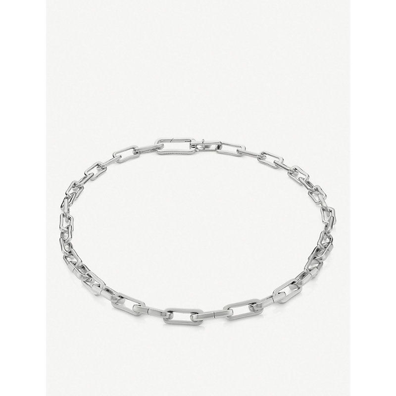 Monica Vinader Alta Capture Charm sterling silver link necklace