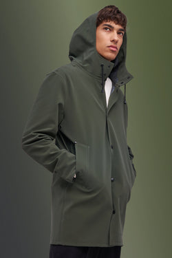 Stockholm Matte Raincoat Dark Green