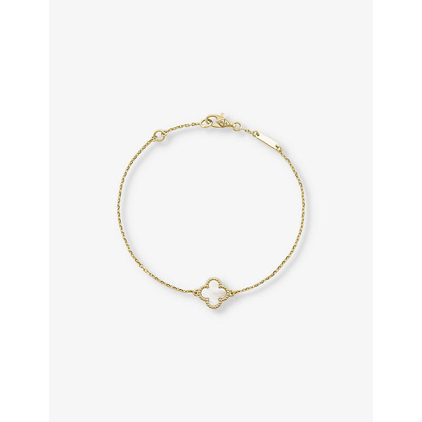 Van Cleef & Arpels Sweet Alhambra gold and mother-of-pearl bracelet