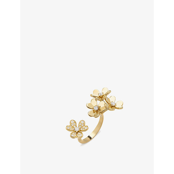 Van Cleef & Arpels Frivole 18ct yellow-gold and diamond between the finger ring