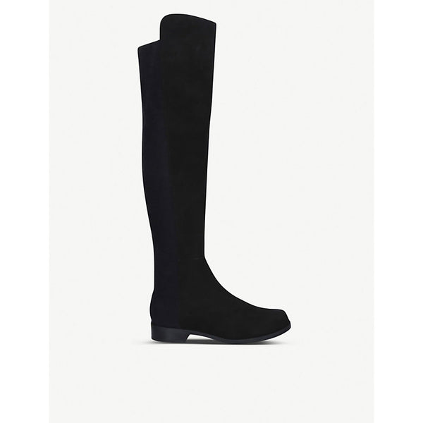  Stuart Weitzman 5050 suede heeled over-the-knee boots