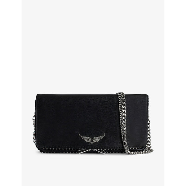 Zadig&Voltaire Rock studded leather clutch | LYBSTORE