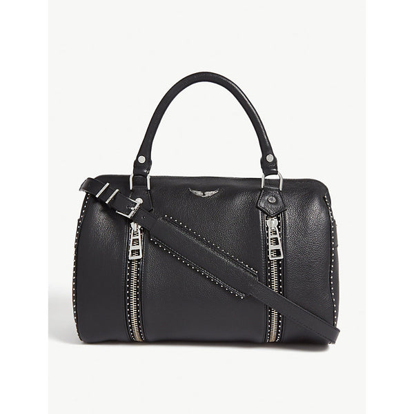 Zadig&Voltaire Sunny studded leather bowling bag