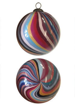 Paul Smith Hand-Painted Swirl Glass Bauble Multicolour