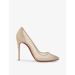 Christian Louboutin Follies Strass 100 suede courts